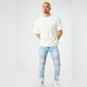 FOREVER 21 MOTO JEANS